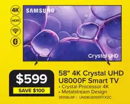 Leon's Samsung 58 4K CUHD Smart LED TV - UN58U8000FFXZC offer