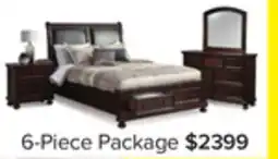Leon's Chester 6-Piece King Storage Bedroom Package - Cherry offer