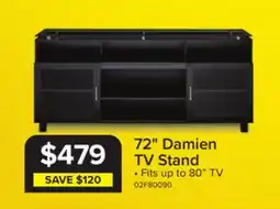 Leon's Damien 72 Flat Panel Television Stand - Black offer