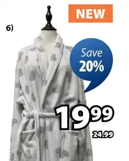 JYSK MARIEVILLE Fleece bathrobe offer