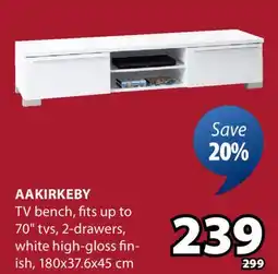 JYSK AAKIRKEBY TV bench offer