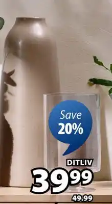 JYSK DITLIV Vase offer