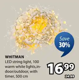 JYSK WHITMAN LED string light offer
