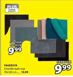 JYSK FAGERSTA Chenille bath mat offer