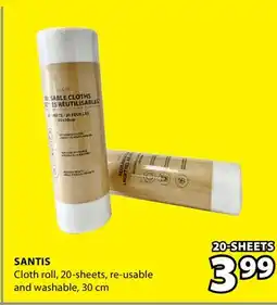 JYSK SANTIS Cloth roll offer