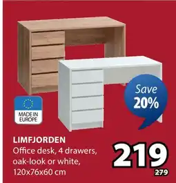 JYSK LIMFJORDEN Office desk offer