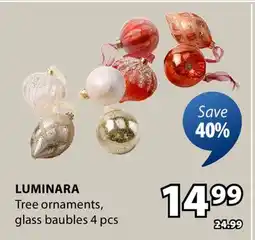 JYSK LUMINARA Tree ornaments offer
