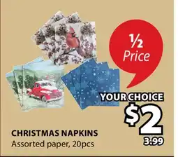 JYSK CHRISTMAS NAPKINS offer