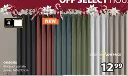 JYSK OMEGNA Blackout curtain panel offer
