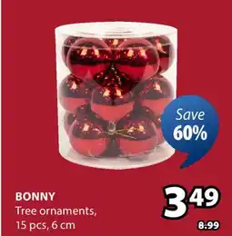 JYSK BONNY Tree ornaments offer
