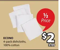 JYSK ECONO 4-pack dishcloths offer