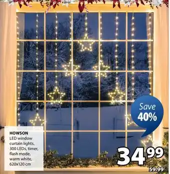 JYSK HOWSON LED window curtain lights offer
