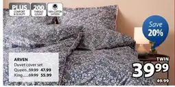 JYSK ARVEN Duvet cover set offer