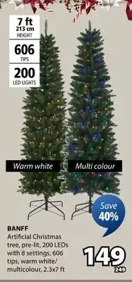 JYSK BANFF Artificial Christmas tree, pre-lit 200 offer