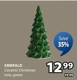 JYSK EMERALD Ceramic Christmas tree offer