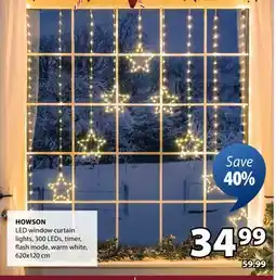 JYSK HOWSON Christmas Curtain Light offer
