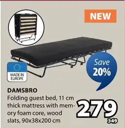 JYSK DAMSBRO Folding guest bed offer