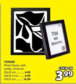 JYSK TORGER Photo frame offer