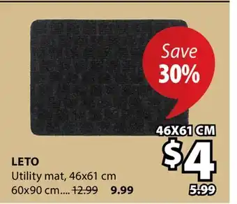 JYSK LETO Utility mat offer