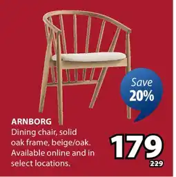 JYSK ARNBORG Dining chair offer