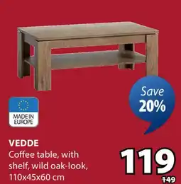 JYSK VEDDE Coffee table offer