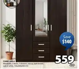 JYSK CANBY/ARLO Wardrobe offer