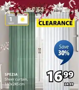 JYSK SPEZIA Sheer curtain offer
