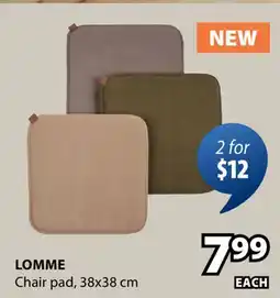 JYSK LOMME Chair pad offer
