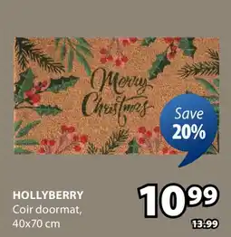 JYSK HOLLYBERRY Coir doormat offer