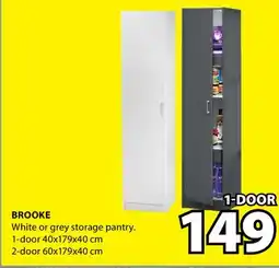 JYSK BROOKE White or grey storage pantry offer