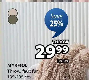 JYSK MYRFIOL Throw offer