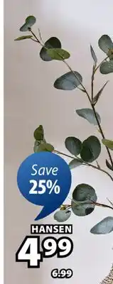 JYSK HANSEN Artificial leaf offer