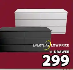 JYSK DURHAM 6-DRAWER DRESSER offer