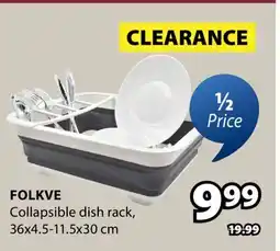 JYSK FOLKVE Collapsible dish rack offer