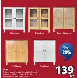 JYSK BOISE 2-door cabinet offer