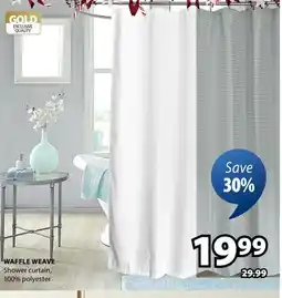 JYSK WAFFLE WEAVE Shower curtain offer