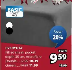JYSK EVERYDAY Fitted sheet offer