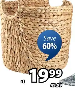 JYSK ARE Water hyacinth storage basket offer