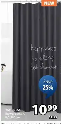 JYSK HAPPINESS Shower curtain offer