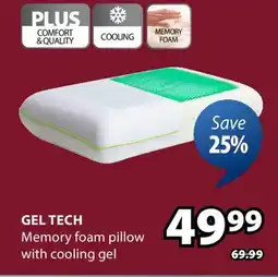 JYSK GEL TECH Memory foam pillow offer