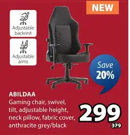 JYSK ABILDAA Gaming chair offer