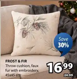 JYSK FROST & FIR Throw cushion offer