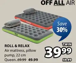 JYSK ROLL & RELAX Air mattress pillow pump offer