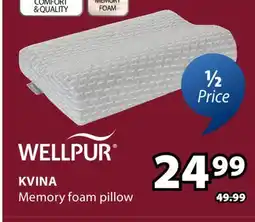 JYSK KVINA Memory foam pillow offer