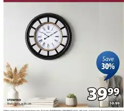 JYSK STENFRID Wall clock offer