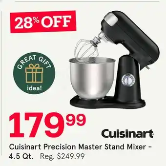 Kitchen Stuff Plus CUISINART PRECISION MASTER STAND MIXER 4.5 QT / 4.25 L SILVER offer