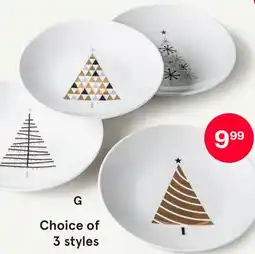 Kitchen Stuff Plus KSP XMAS CHEERS PORCELAIN COCKTAIL PLATE FESTIVE FOREST SET/4 6 / 16 CM DIA. MULTI COLOUR offer