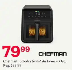 Kitchen Stuff Plus CHEFMAN TURBOFRY AIR FRYER 6-IN-1 7 QT. ST/STEEL offer