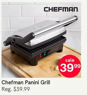 Kitchen Stuff Plus CHEFMAN 180 DEGREE PANINI GRILL W/FLOATING HINGE 13 X 10 X 6.5 H ST/STEEL offer