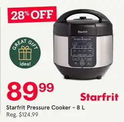 Kitchen Stuff Plus STARFRIT 11-FUNCTION PROGRAMMABLE PRESSURE COOKER 8 L / 8.4 QT. BLACK/STAINLESS STEEL offer